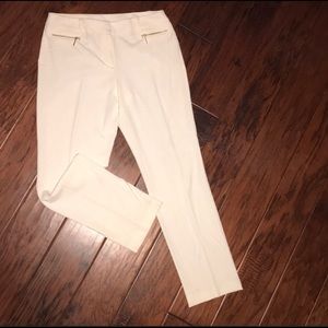 Anne klein size 10 white trouser pant